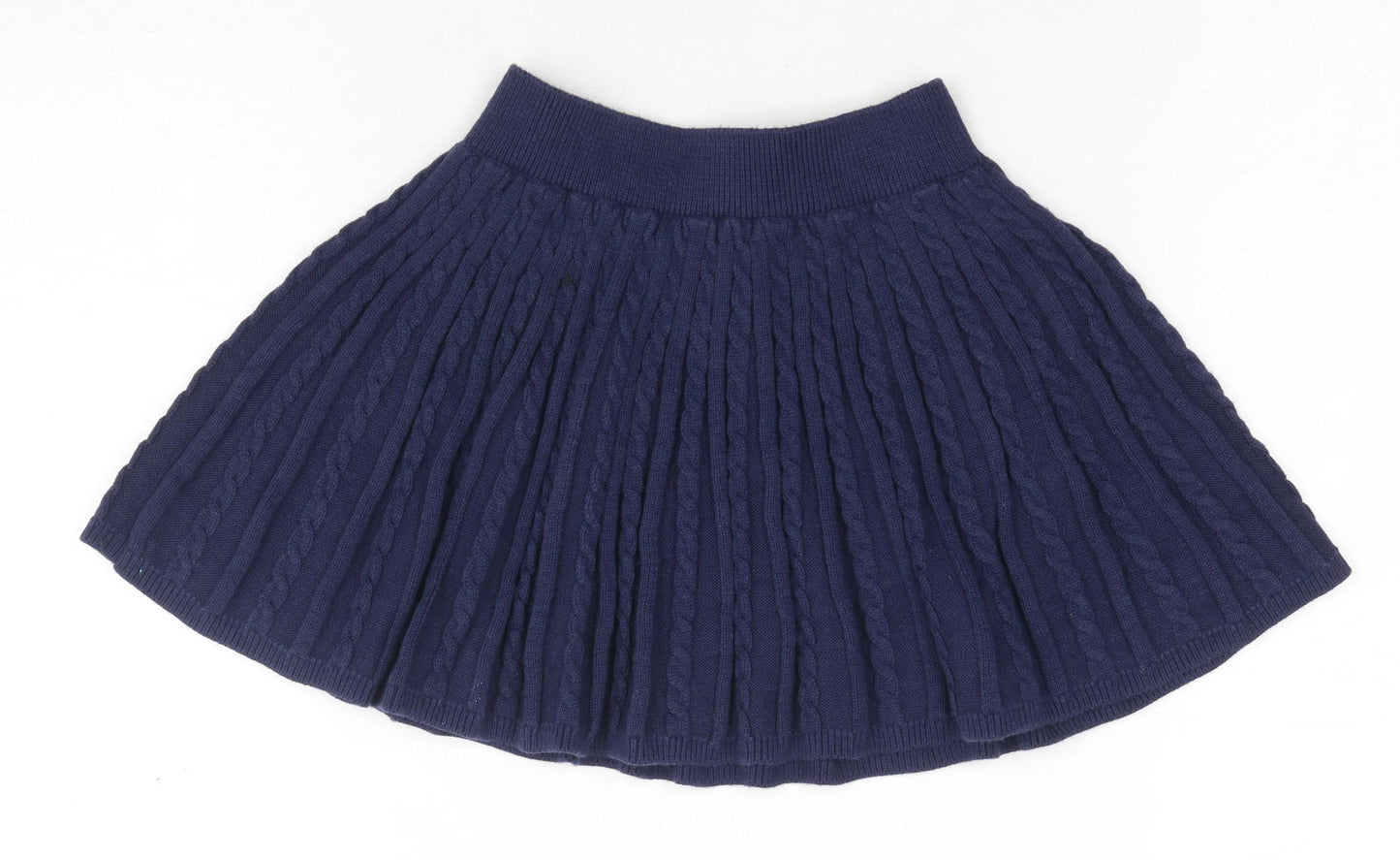 Polo Ralph Lauren Girls Blue Pleated Knit Skirt 5-6 Years