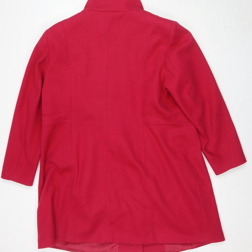 Love Coats Women's Red Mid-Length Buttoned Coat Size 20