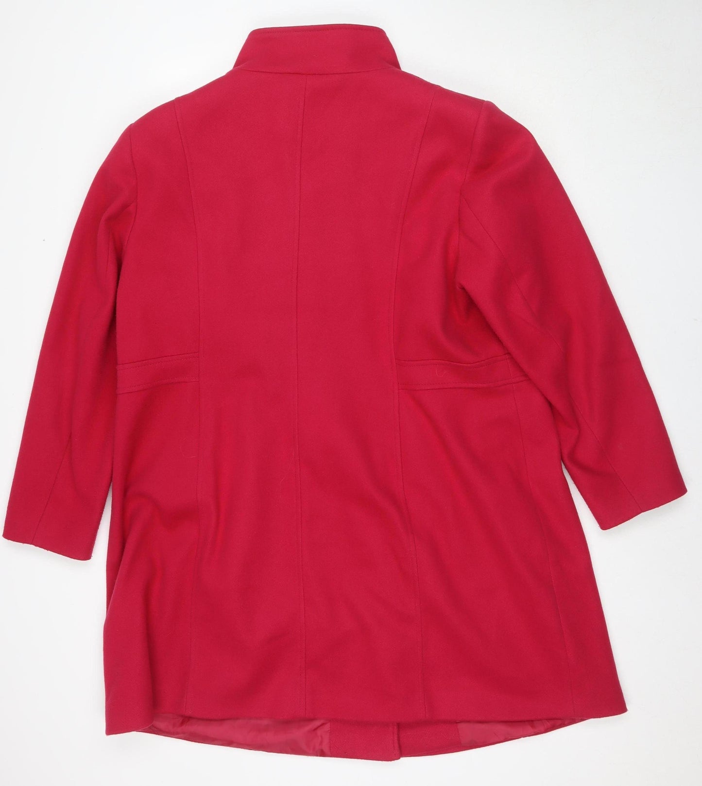 Love Coats Women's Red Mid-Length Buttoned Coat Size 20