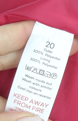 Love Coats Women's Red Mid-Length Buttoned Coat Size 20