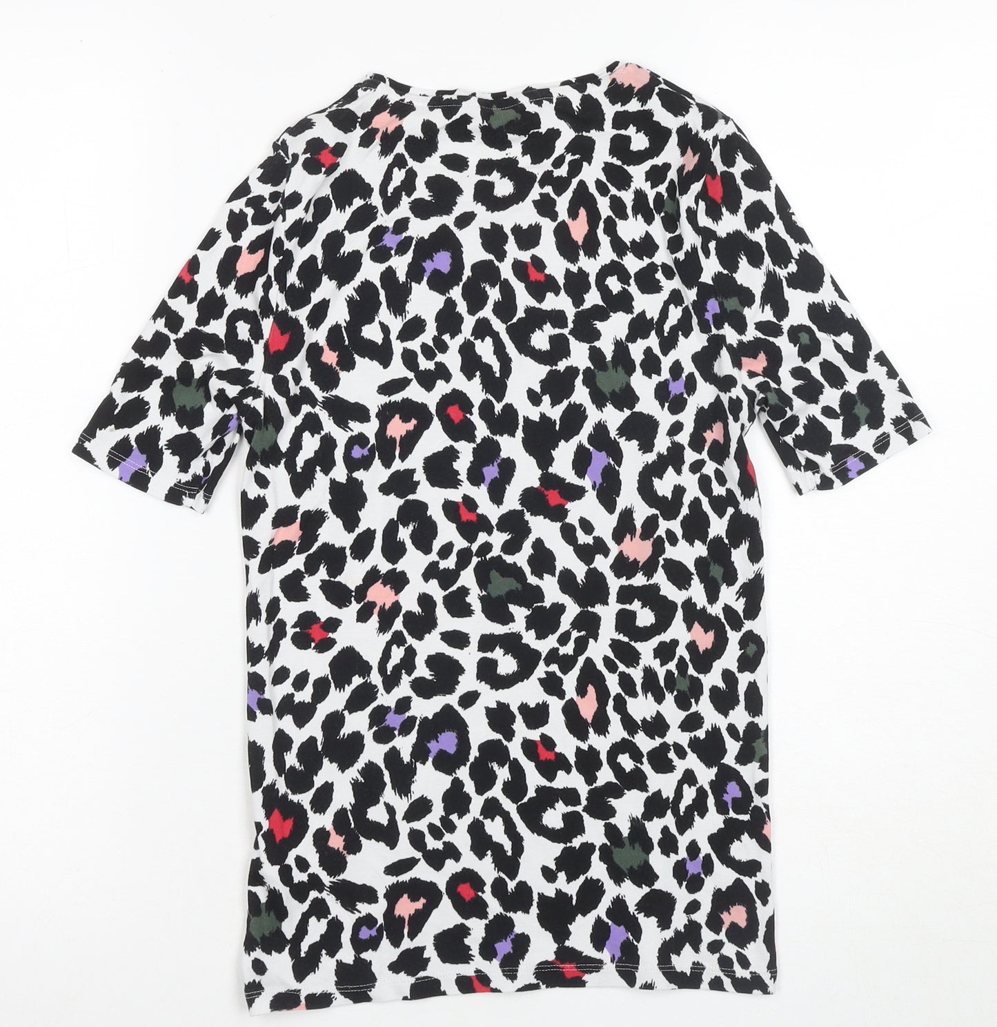 Marks and Spencer Girls Animal Print T-Shirt, Multicoloured, Size 8