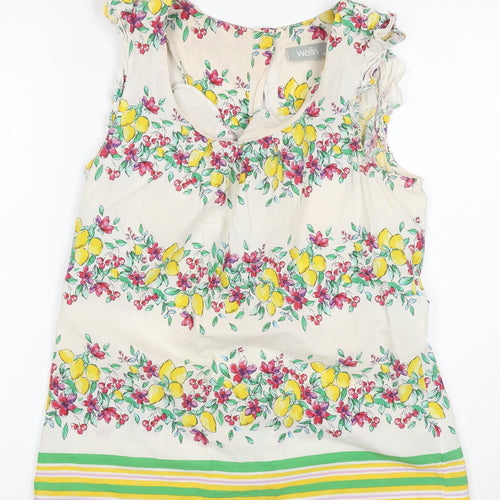 Wallis Women's Multicoloured Floral Blouse Size 10