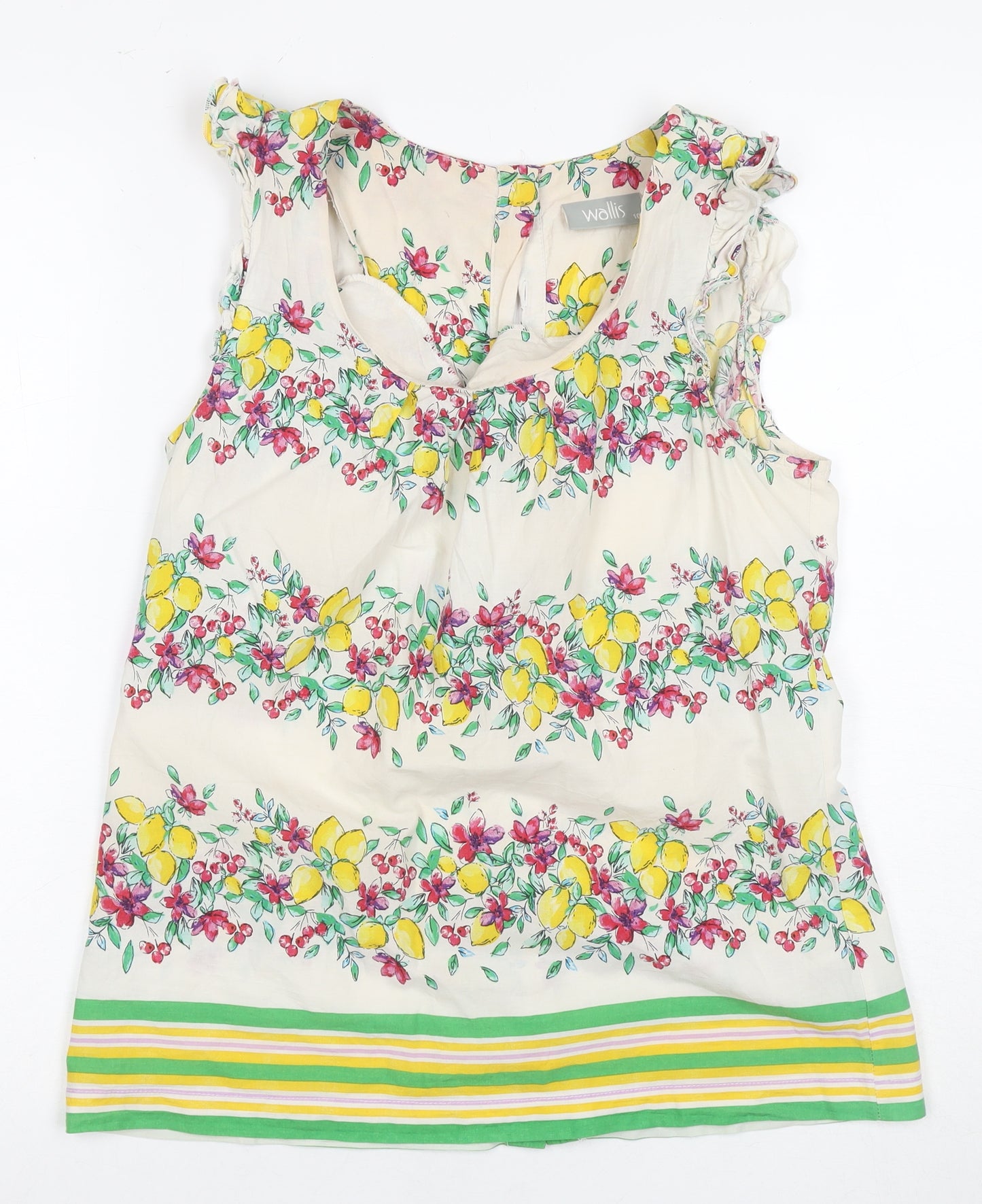 Wallis Women's Multicoloured Floral Blouse Size 10