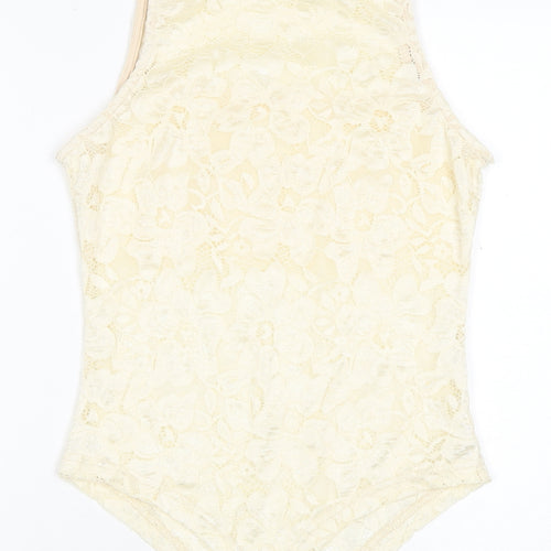 BY SWAN Ivory Lace Bodysuit Women’s S Party