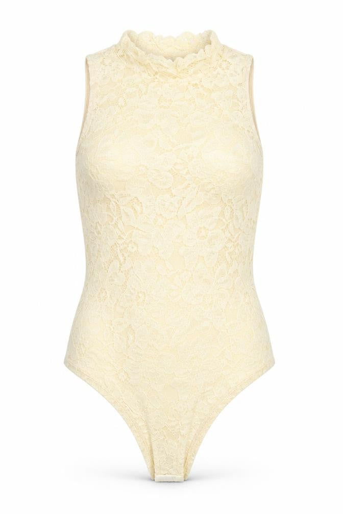BY SWAN Ivory Lace Bodysuit Women’s S Party