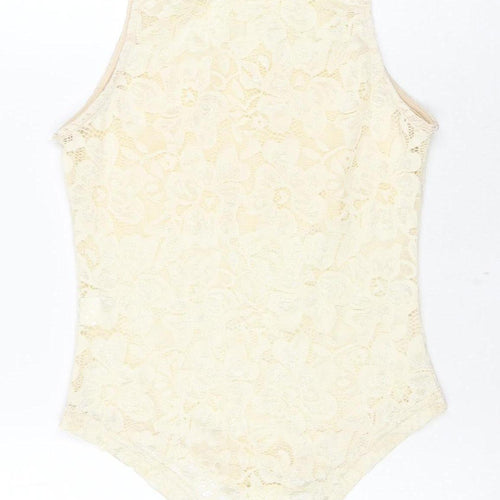 BY SWAN Ivory Lace Bodysuit Women’s S Party
