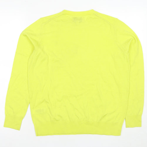 Marks and Spencer Women's Yellow Merino Pullover Jumper