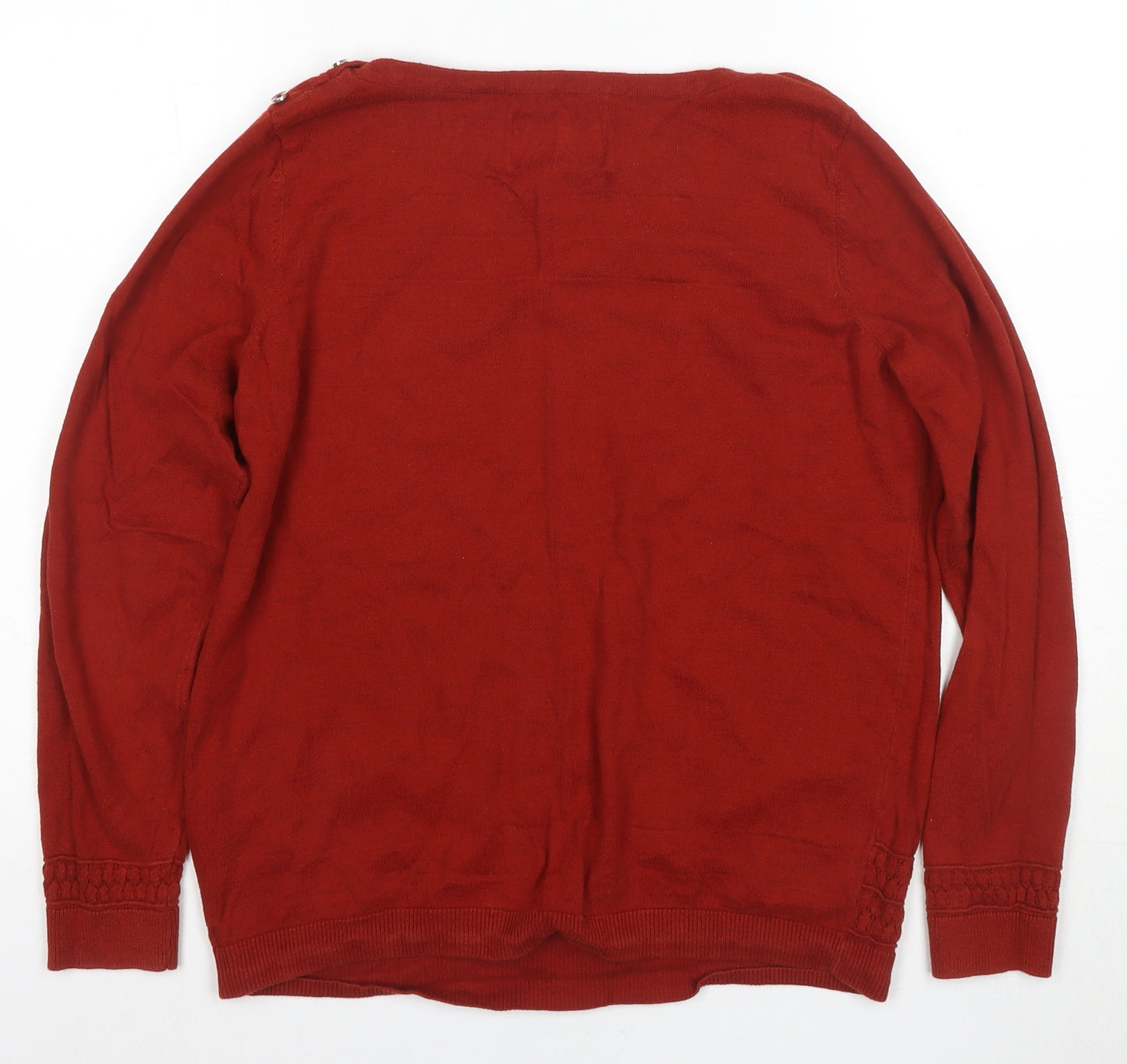 Maine New England Women's Red Pullover Jumper Size 12