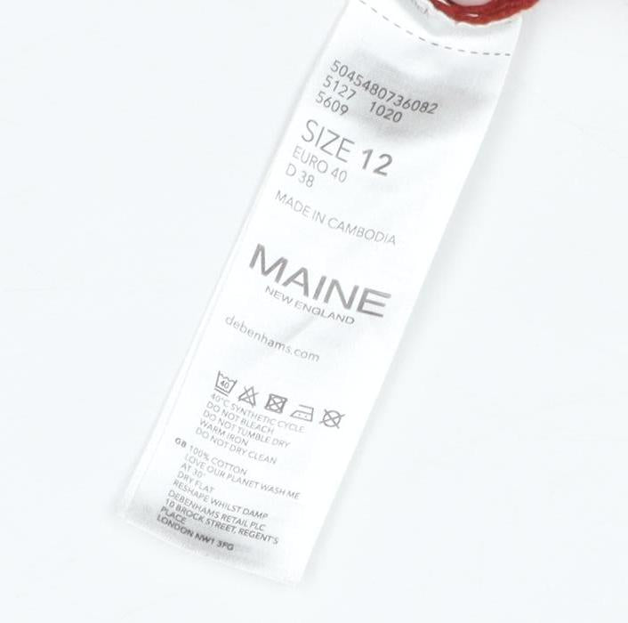 Maine New England Women's Red Pullover Jumper Size 12