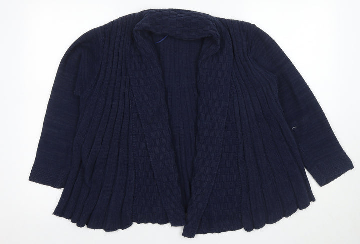 Simply Stock Shop Women's M Blue Knit Cardigan