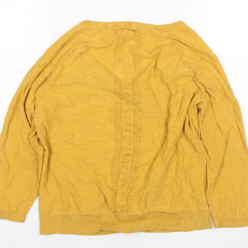 Fat Face Women's Yellow Cardigan Size 12
