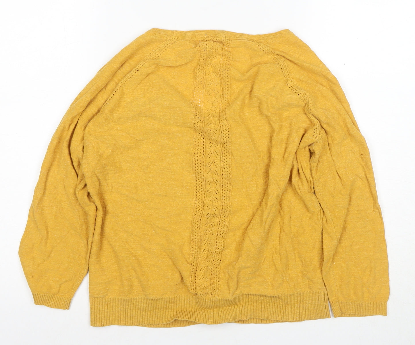 Fat Face Women's Yellow Cardigan Size 12