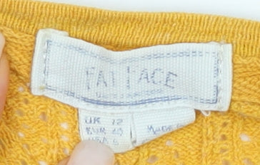 Fat Face Women's Yellow Cardigan Size 12