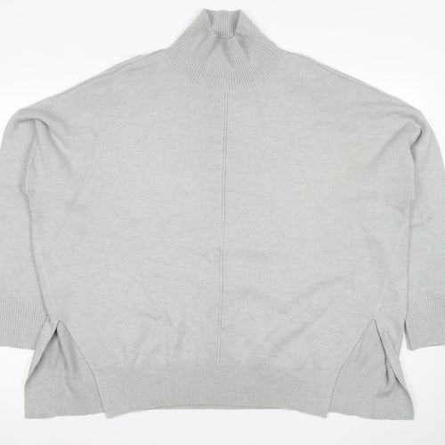 French Connection Women's Grey XL High Neck Jumper