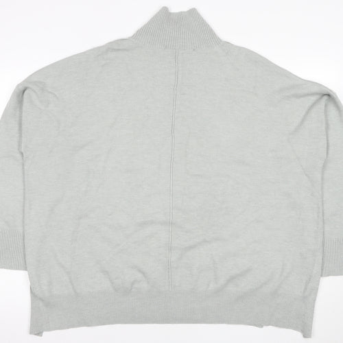 French Connection Women's Grey XL High Neck Jumper