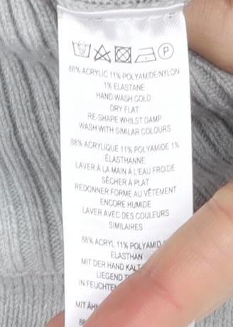 French Connection Women's Grey XL High Neck Jumper