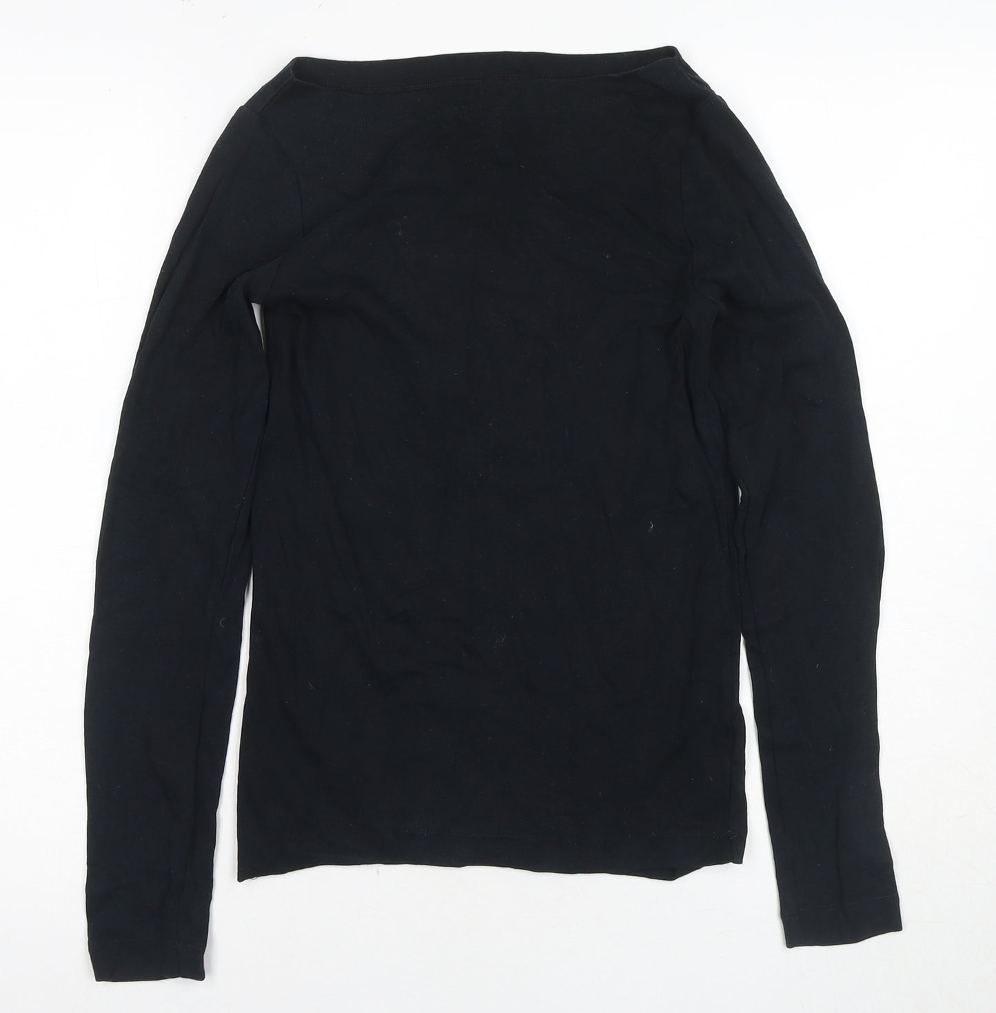 GAP Women's Black Basic Long Sleeve T-Shirt, Size S