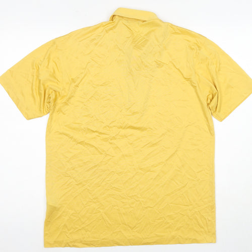Marks and Spencer Men's Gold Polo Shirt S