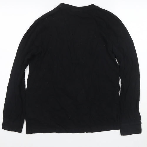 Rick and Morty Black Men's Long Sleeve T-Shirt M