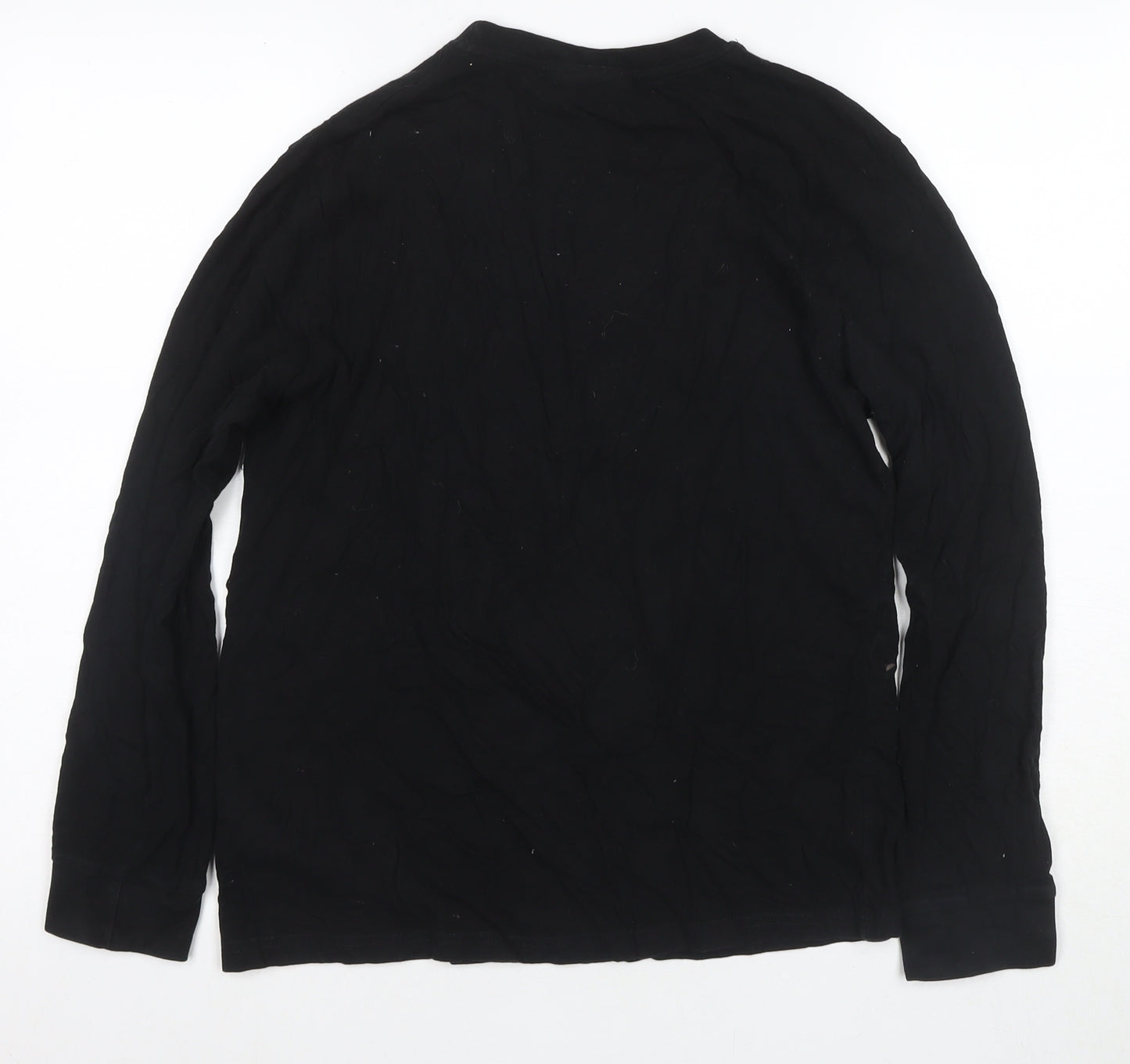 Rick and Morty Black Men's Long Sleeve T-Shirt M