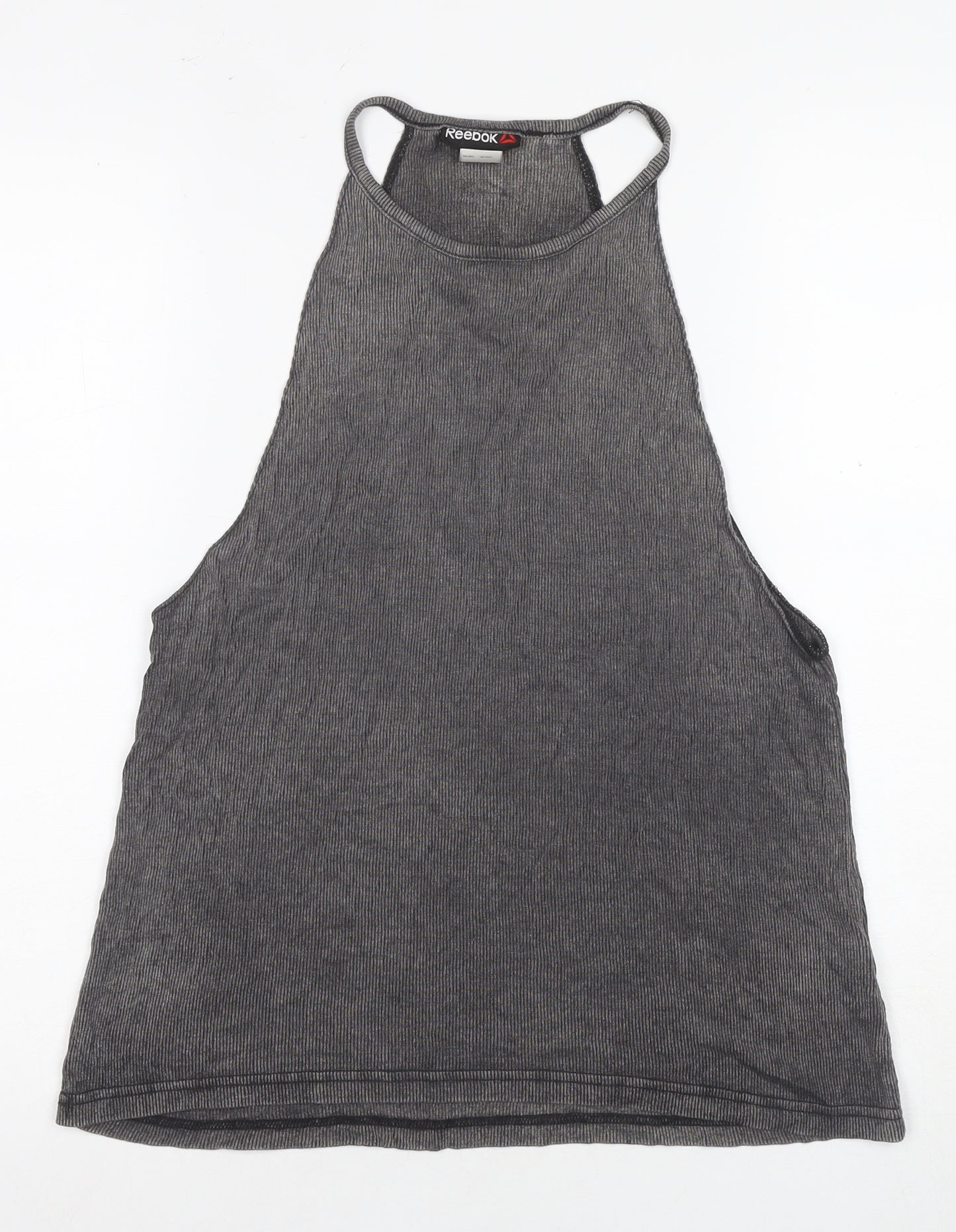 Reebok Women's Grey Halter Tank Top, Size S, Casual