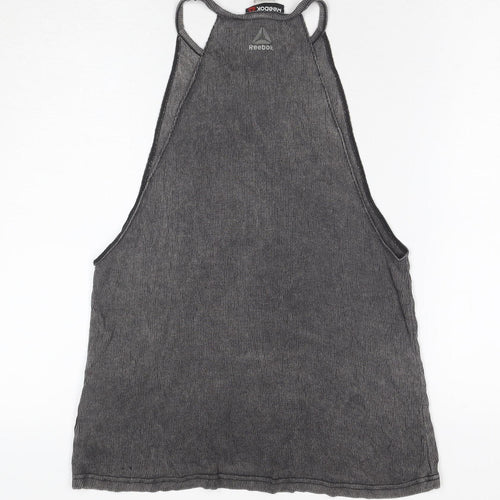 Reebok Women's Grey Halter Tank Top, Size S, Casual