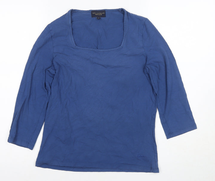Paul Costelloe Women's Blue Basic T-Shirt Size 6