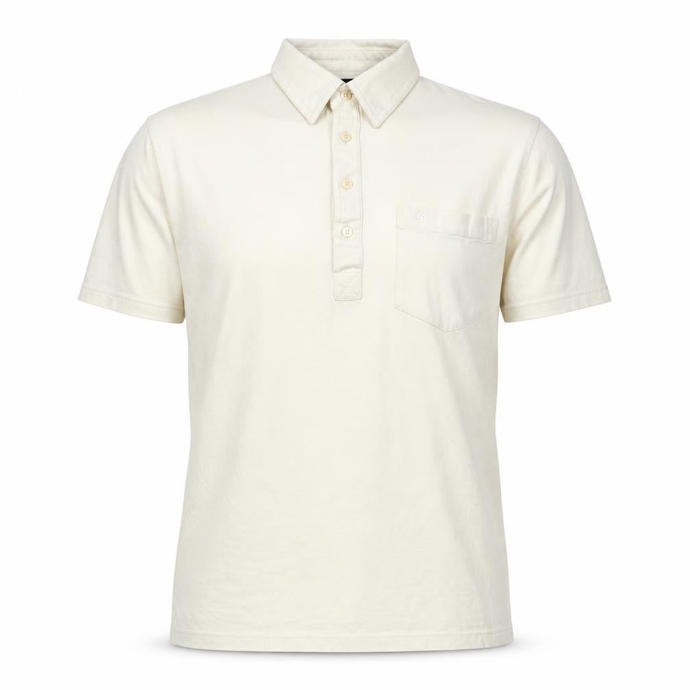 Arlect Men's Beige Polo Shirt, S, Short Sleeve Cotton