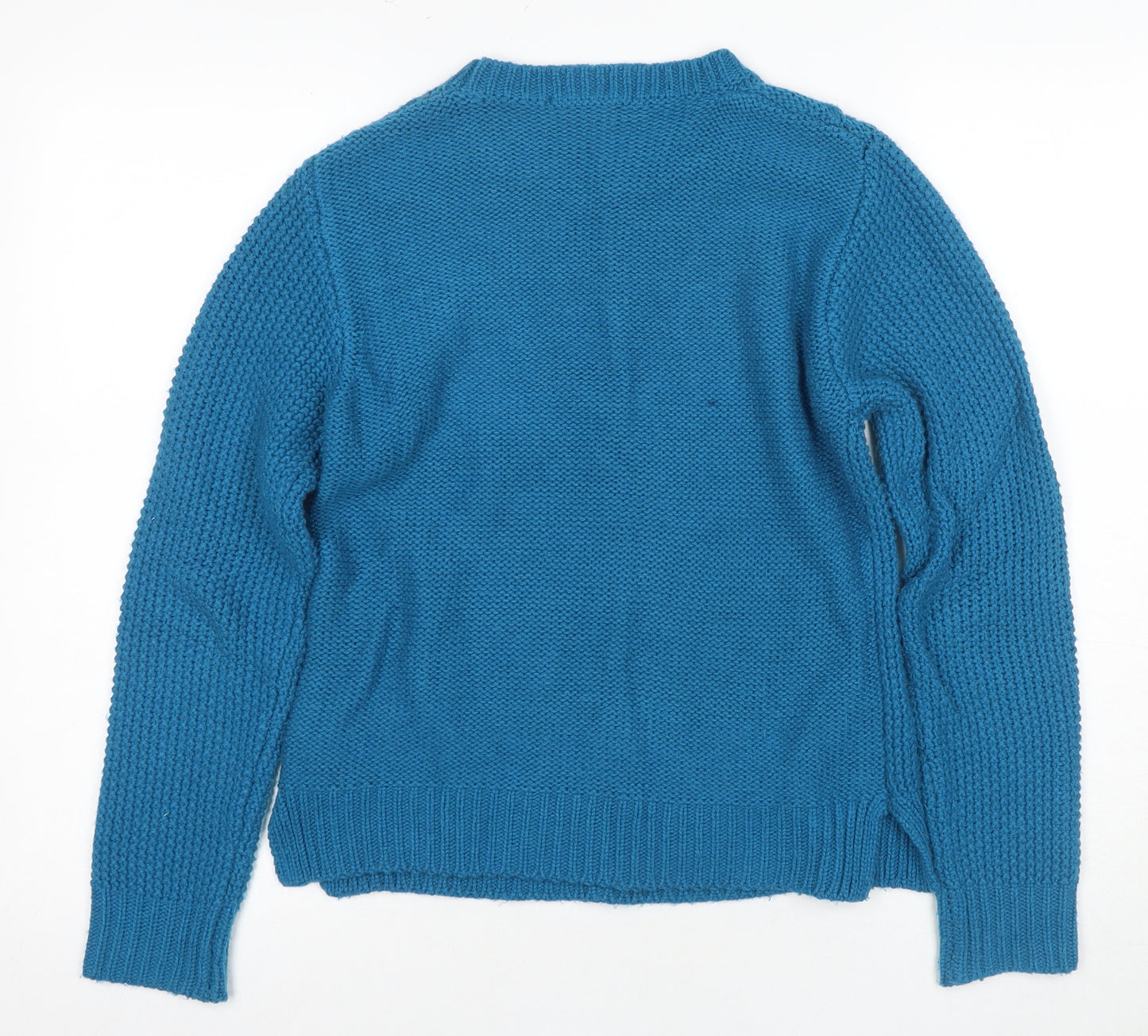 Oasis Women's Blue Pullover Jumper, Size S, Knit, Acrylic