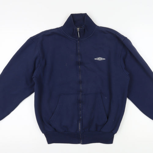 Umbro Boys Blue Full Zip Sweatshirt - Size S