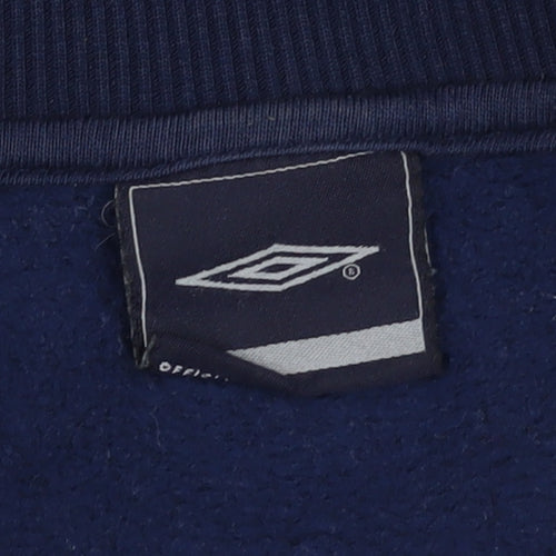Umbro Boys Blue Full Zip Sweatshirt - Size S