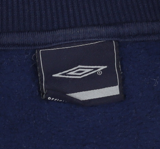 Umbro Boys Blue Full Zip Sweatshirt - Size S