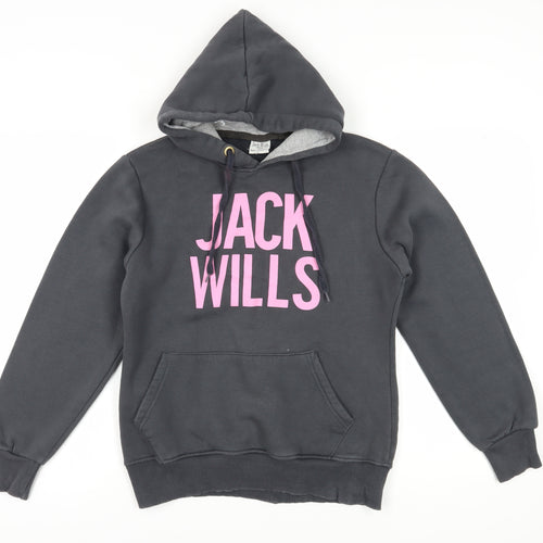 Jack Wills Women’s Black Pullover Hoodie L