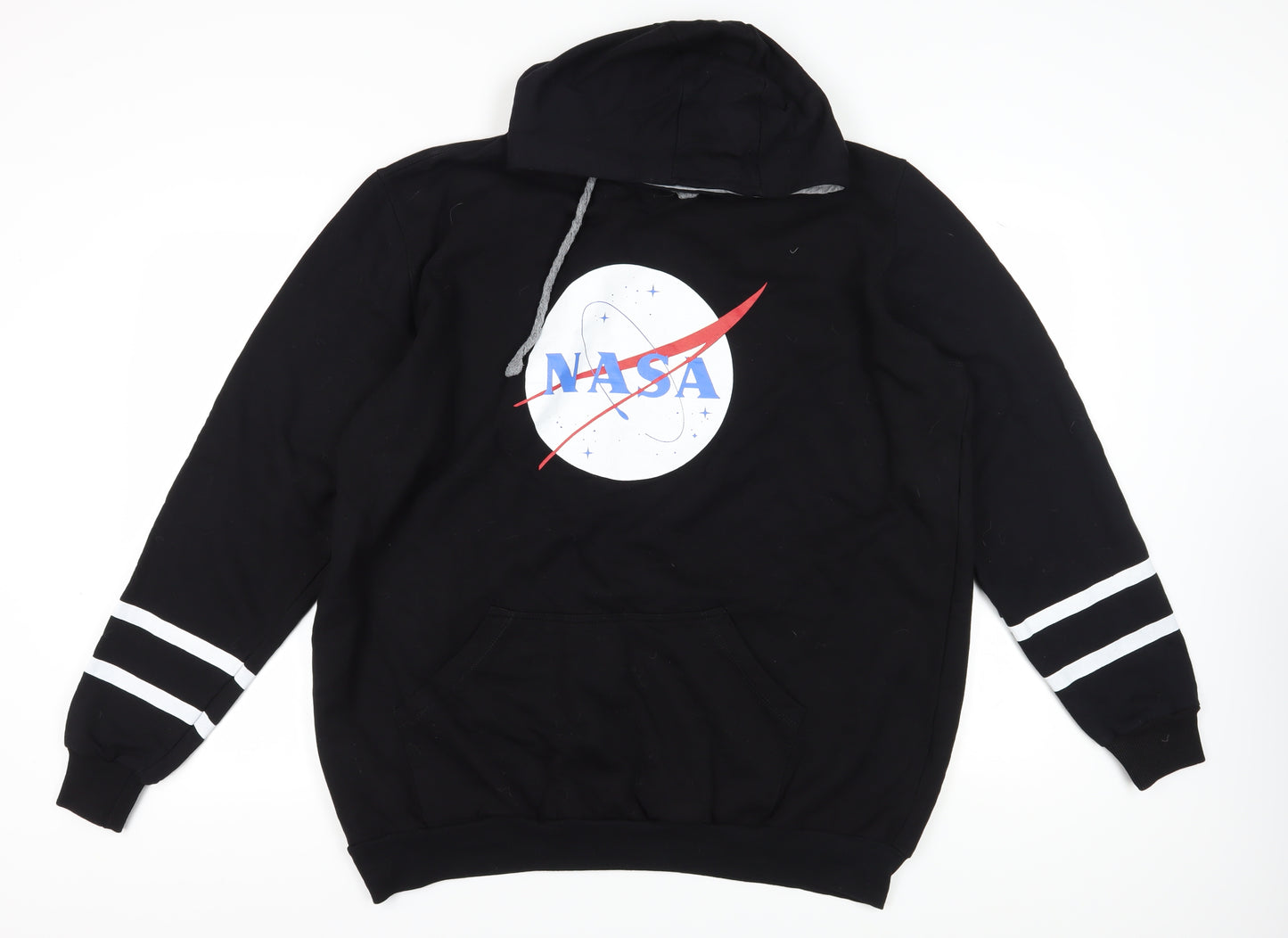 Ecko Men's Black 5XL Pullover Hoodie - NASA Logo