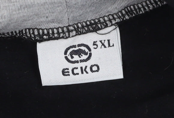 Ecko Men's Black 5XL Pullover Hoodie - NASA Logo