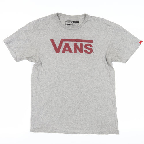 Vans Men's Grey Medium Classic Logo T-Shirt