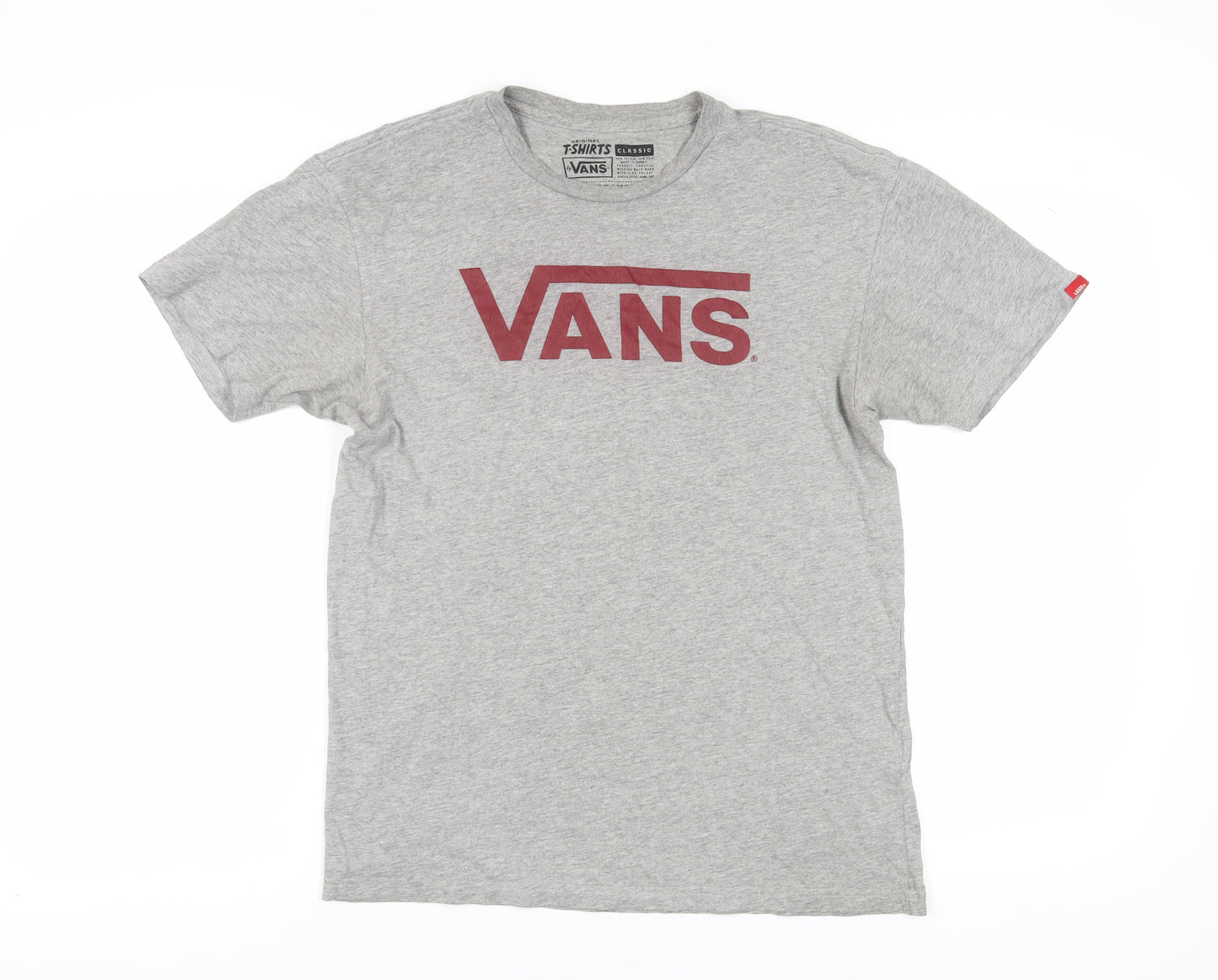 Vans Men's Grey Medium Classic Logo T-Shirt