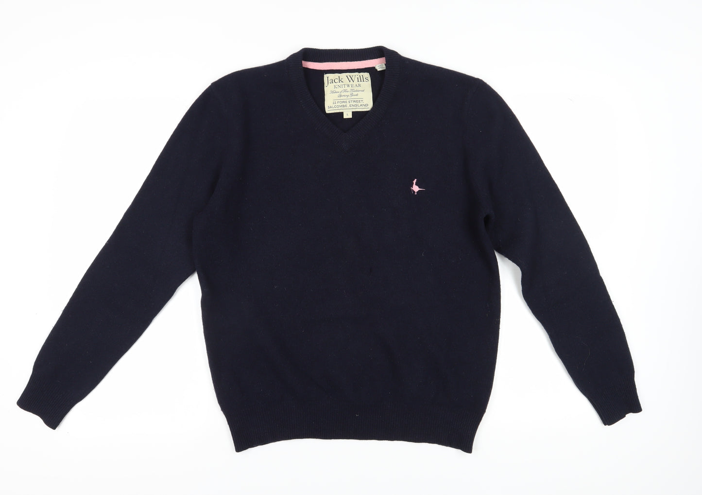 Jack Wills Men's Black Wool Pullover Jumper L