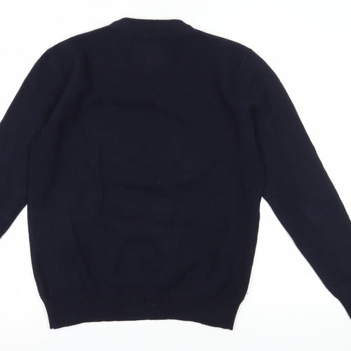 Jack Wills Men's Black Wool Pullover Jumper L