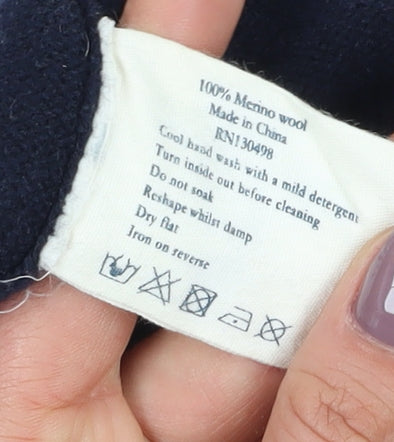 Jack Wills Men's Black Wool Pullover Jumper L