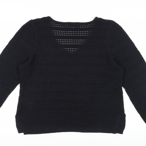 Mint Velvet Women's Size 16 Black V-Neck Jumper