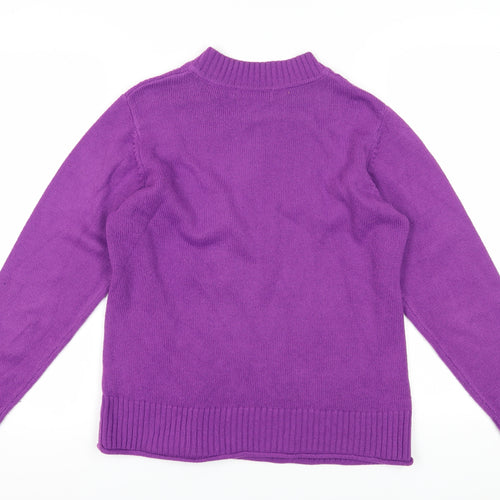 Isle Women's Purple Cable-Knit Pullover Jumper, Size S