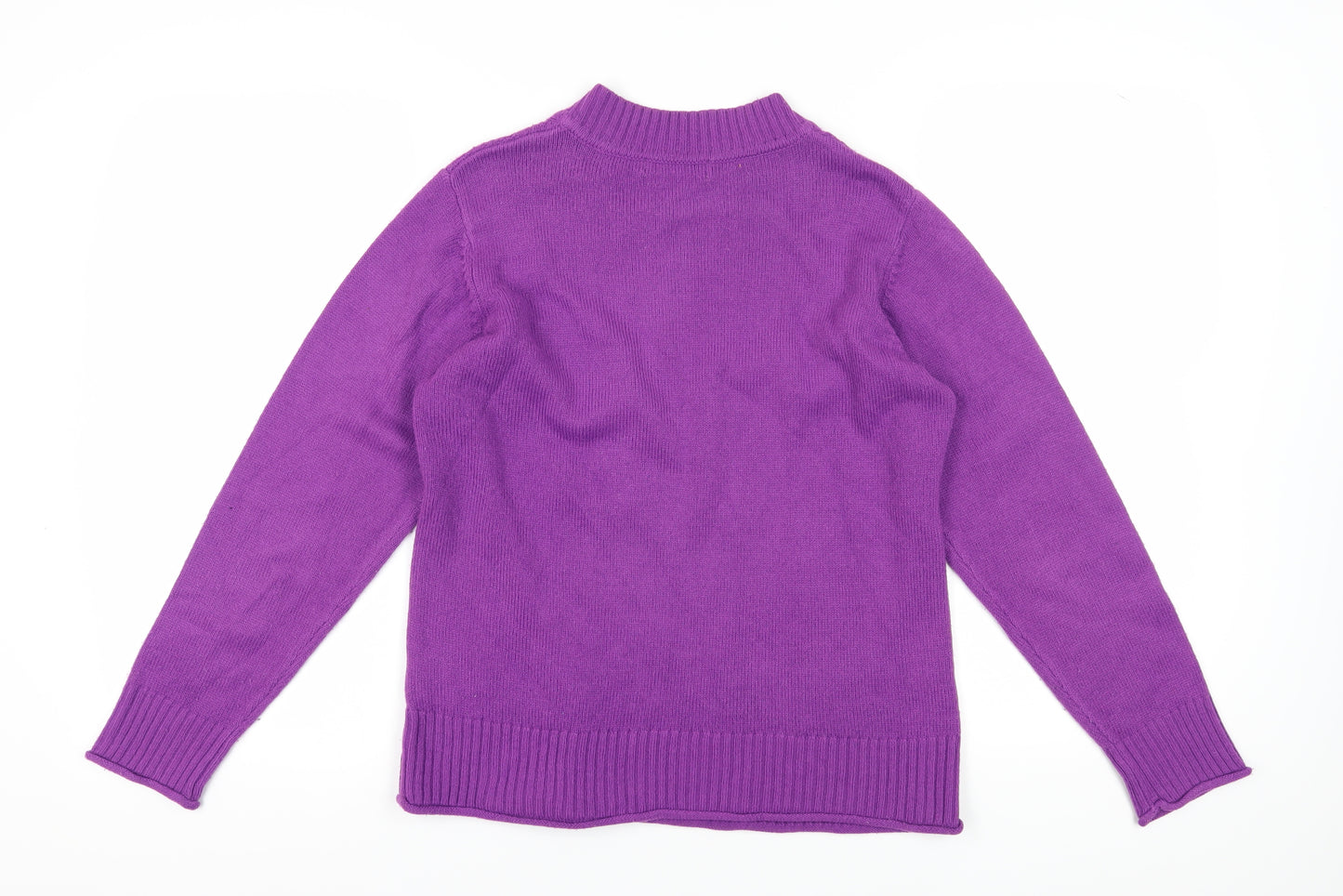 Isle Women's Purple Cable-Knit Pullover Jumper, Size S