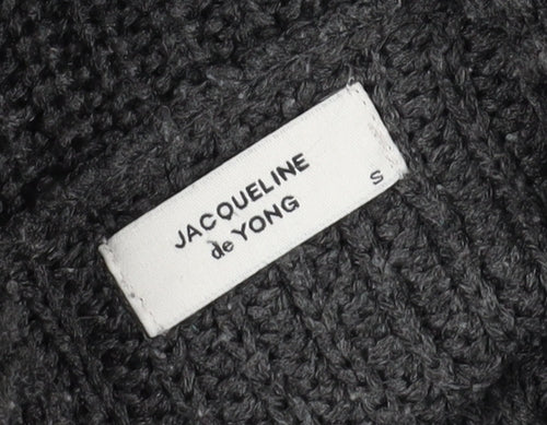 Jacqueline de Yong Grey Pullover Jumper S Women