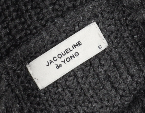 Jacqueline de Yong Grey Pullover Jumper S Women