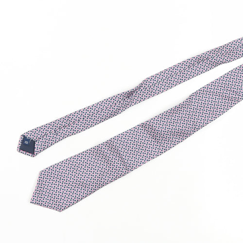 T.M. Lewin Men's Multicoloured Silk Geometric Tie