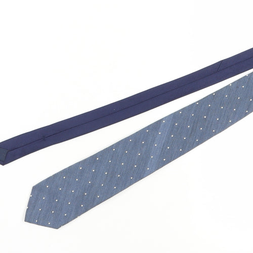 Peana Valentino Men's Blue Polka Dot Tie
