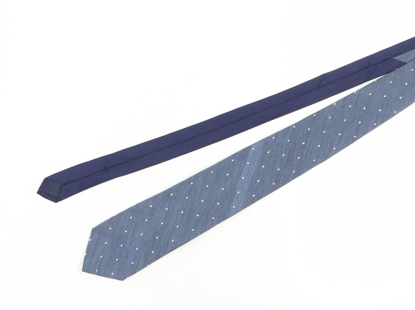 Peana Valentino Men's Blue Polka Dot Tie
