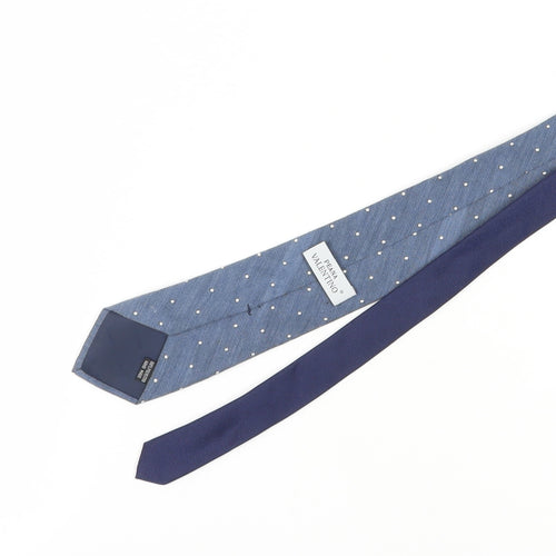 Peana Valentino Men's Blue Polka Dot Tie