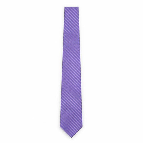 Gianni Ricci Men's Purple Striped Silk Tie, New